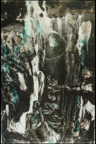 Folge Baumstrukturen, 2003, Chinatusche, Rohrfederzeichnung auf Aquarell, Bhutan Papier (Buetten) 106,0x 71,0 cm (WV 01058.02).jpg